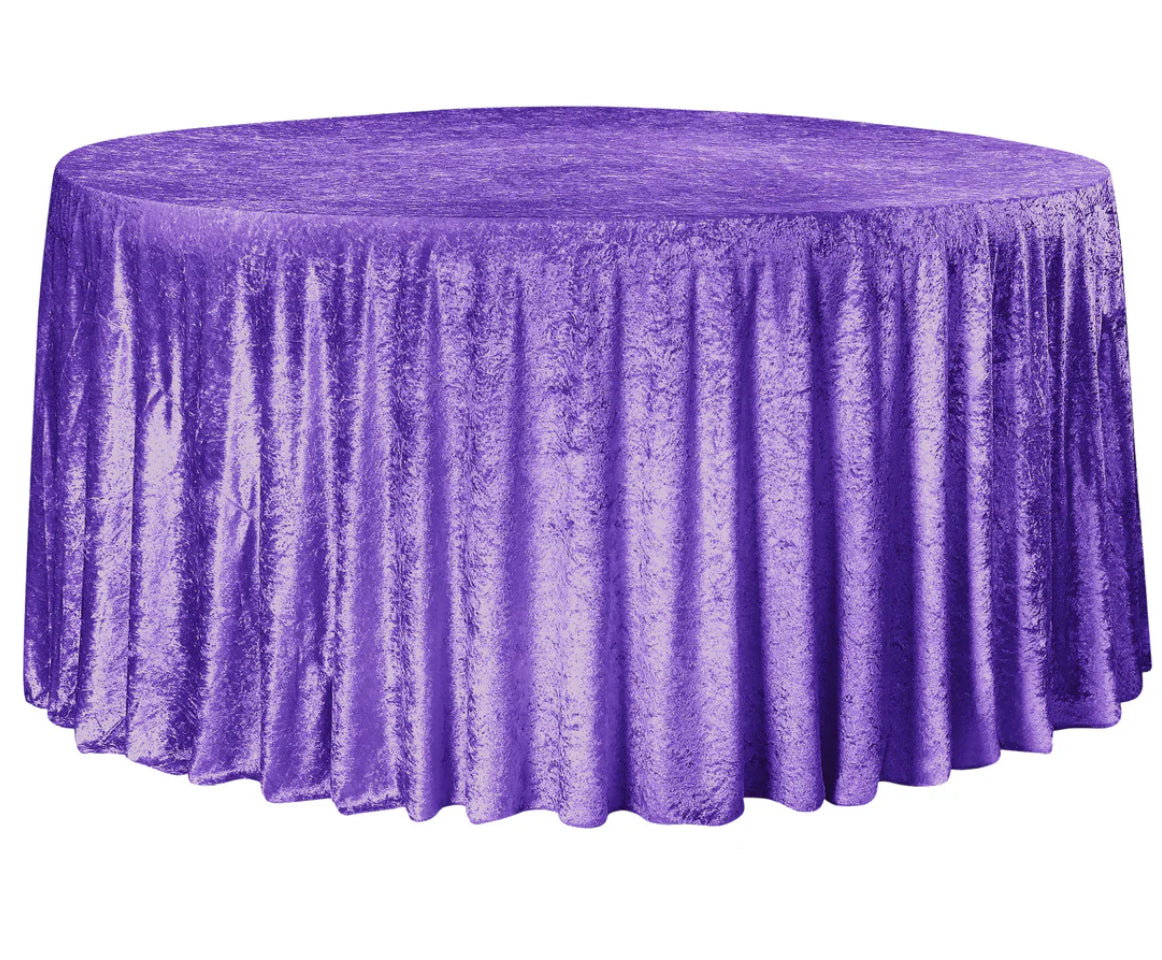 Velvet Round Tablecloth