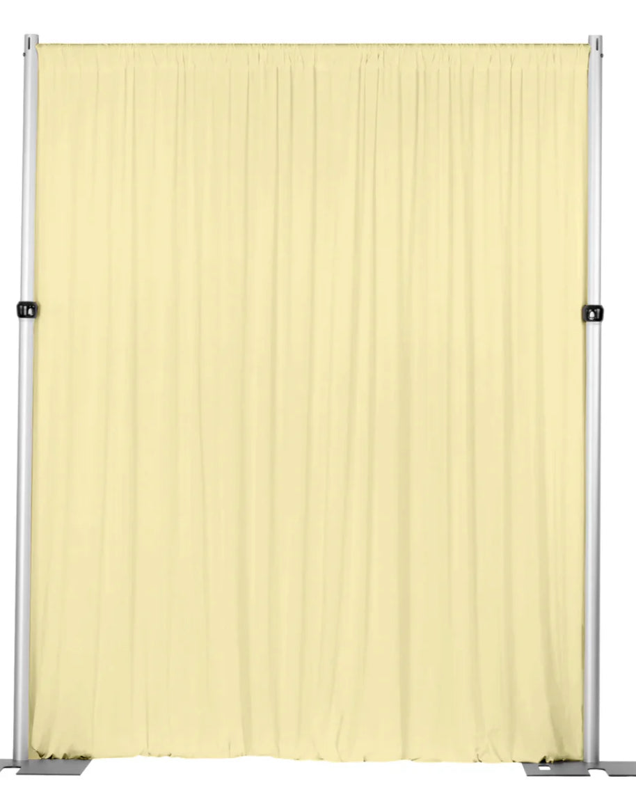 Spandex Drape Curtains (Pastel Yellow)