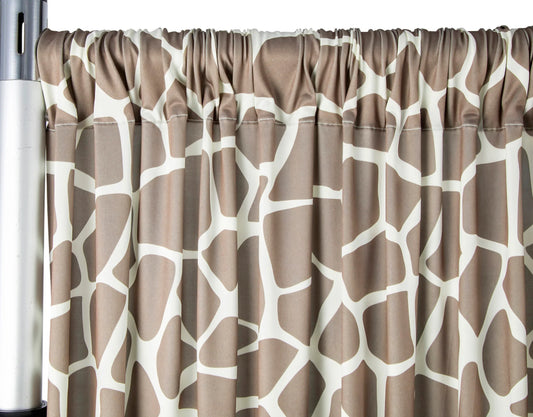 Giraffe Animal Print Curtain
