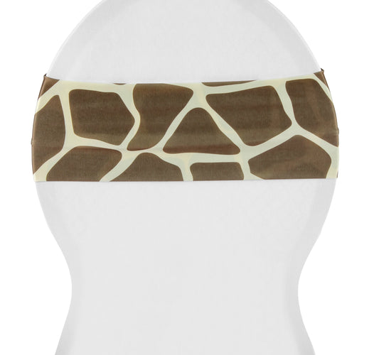 Giraffe Animal Print Spandex Chair Band