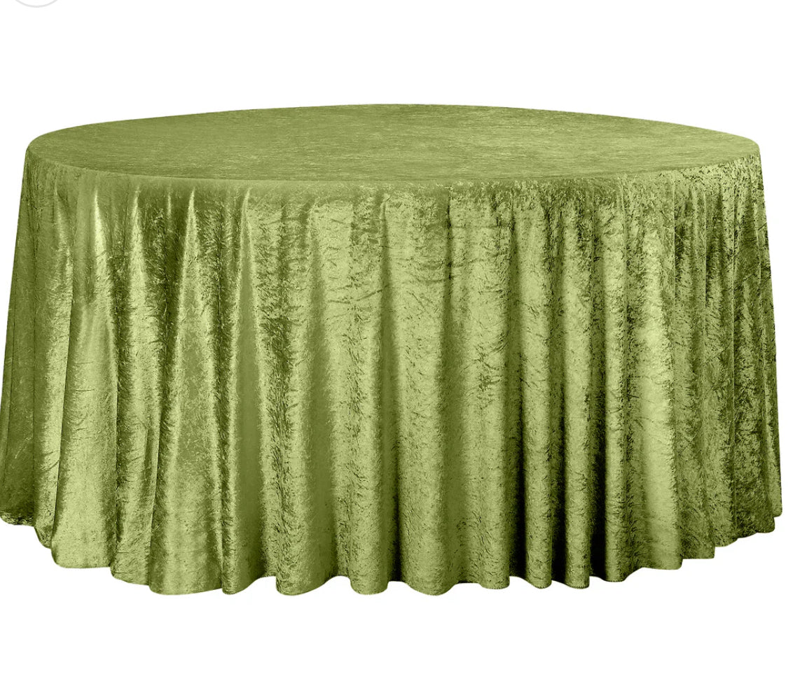 Velvet Round Tablecloth