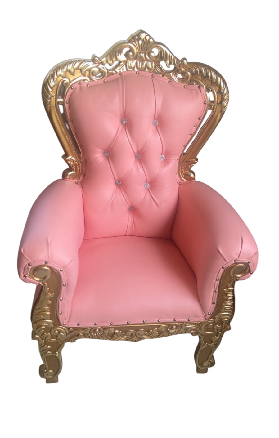 Kids Throne Chair (Light Pink)
