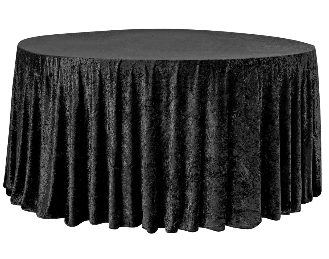 Velvet Round Tablecloth