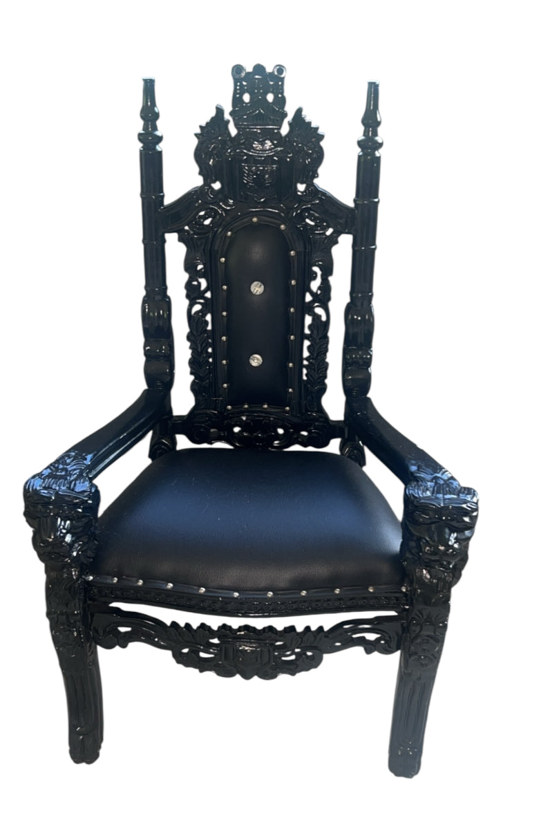 Kids Throne Chair (Black)