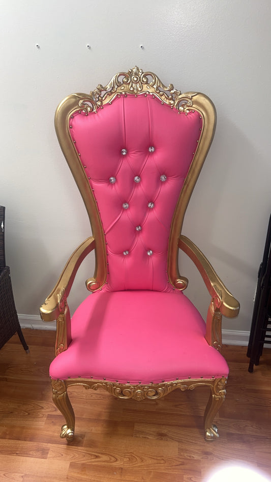Pink Throne Chair